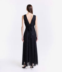 Robe nero - argento formale confodera fluida e riflessi accattivanti