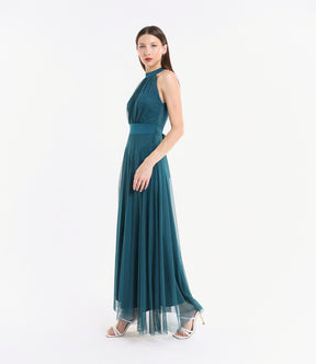 Abito lungo in tulle cut out Lucrezia