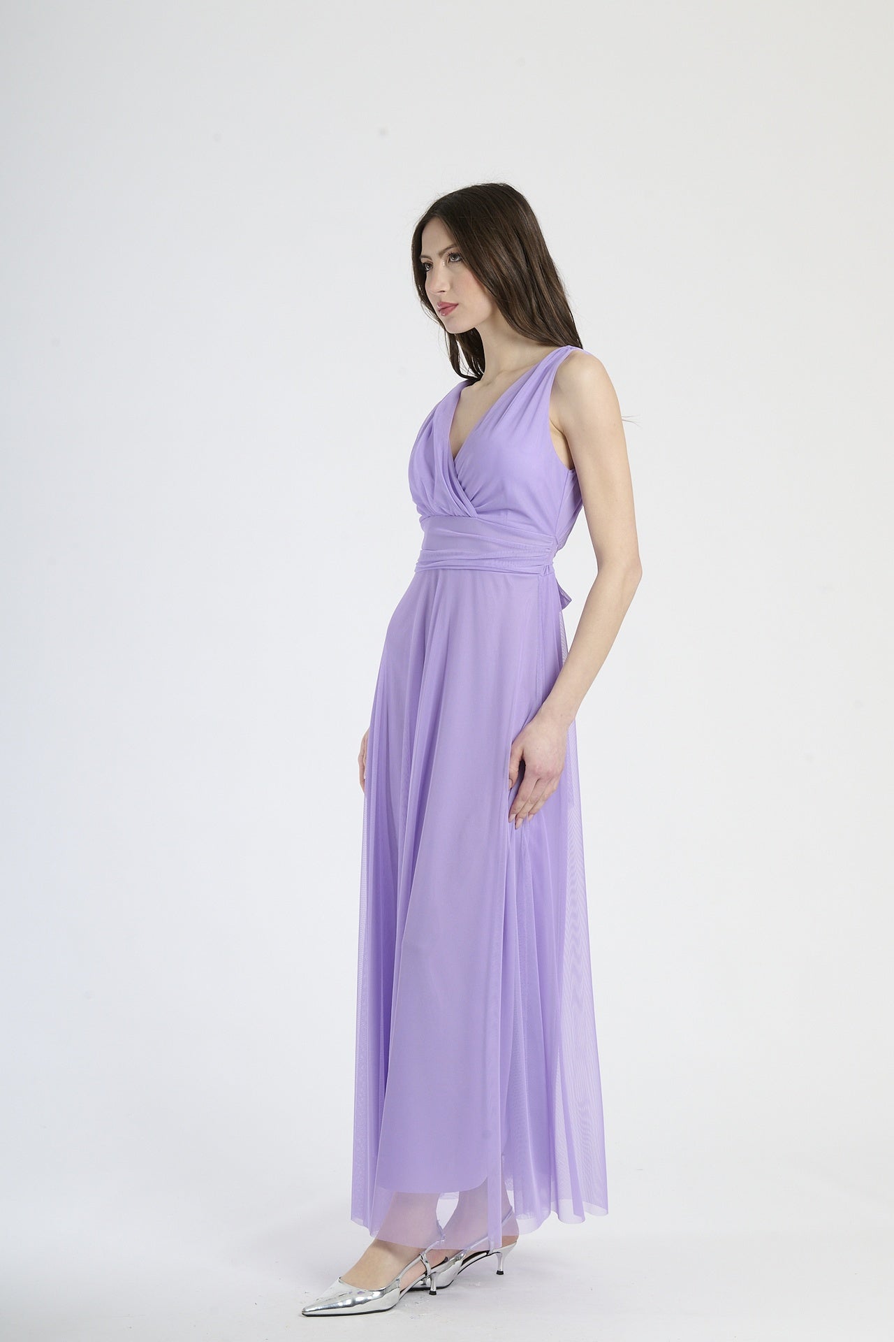 Robe lilla romantico confodera fluida e colore delicato
