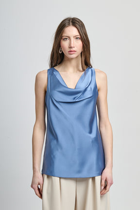 Canotta jeans pratica per abbigliamento quotidiano
