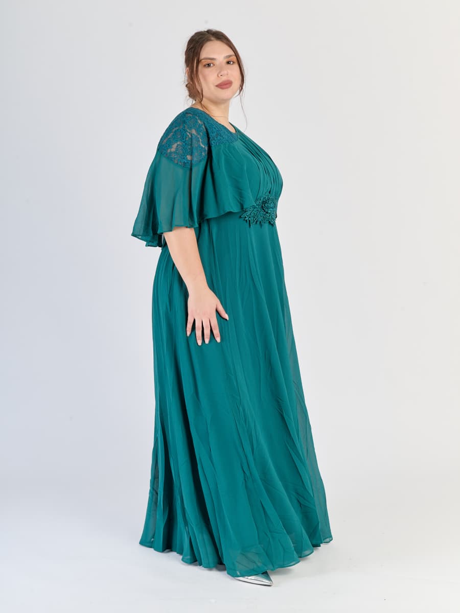 Abito lungo plus size Verde.S