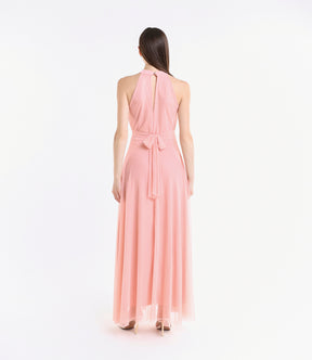 Abito lungo in tulle cut out Lucrezia