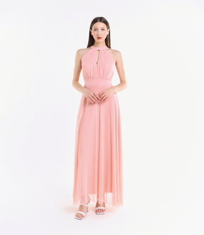 Abito lungo in tulle cut out Lucrezia