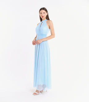 Abito lungo in tulle cut out Lucrezia