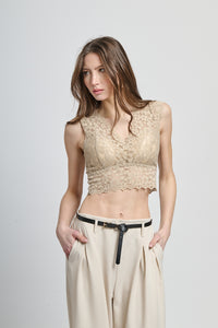 Vestito da sera azzurro, design senza spalline con accento di gonna ondulata