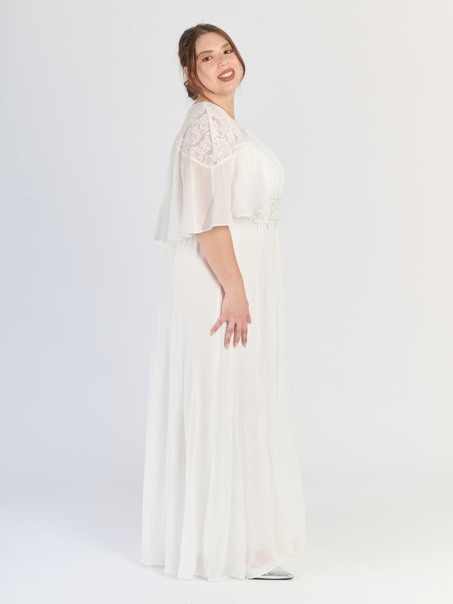 Abito lungo plus size Bianco
