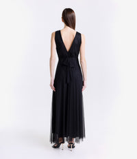 Robe nero formale confodera fluida e silhouette affascinante