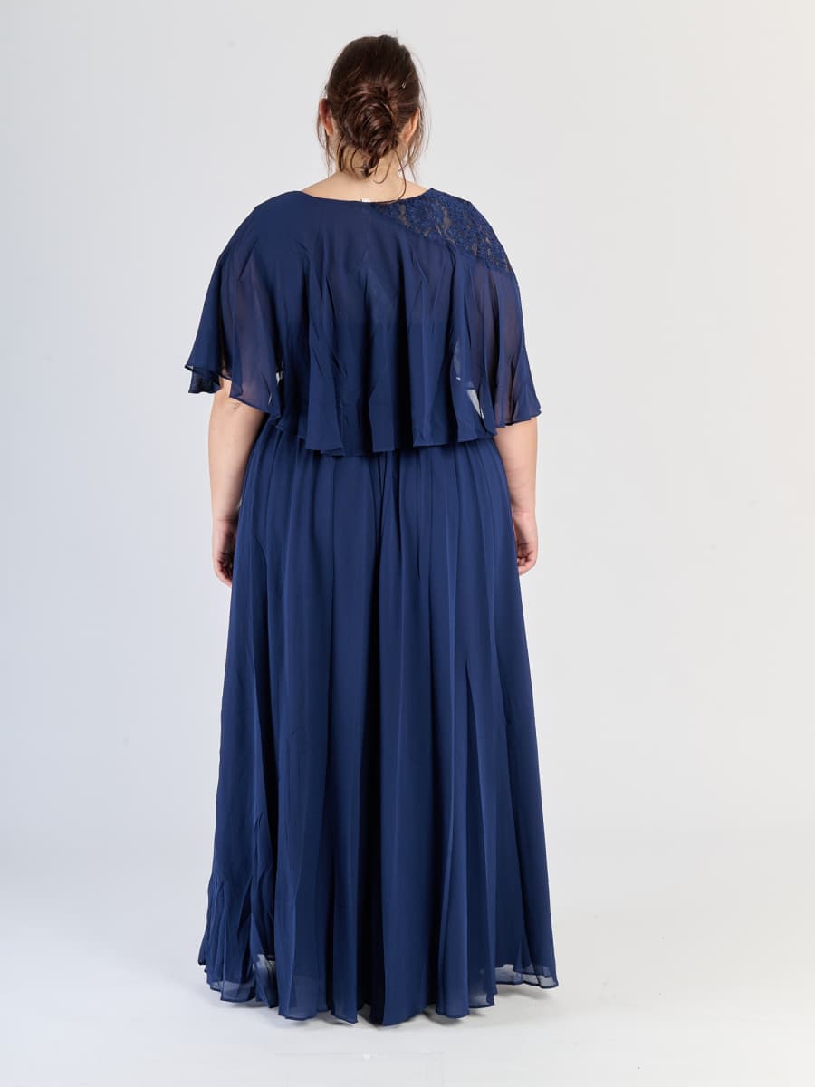 Vestito da sera plus size Blu scuro