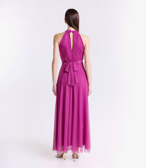 Abito lungo in tulle cut out Lucrezia