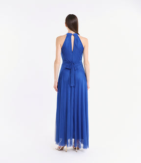 Abito lungo in tulle cut out Lucrezia