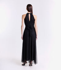 Abito lungo in tulle cut out Lucrezia