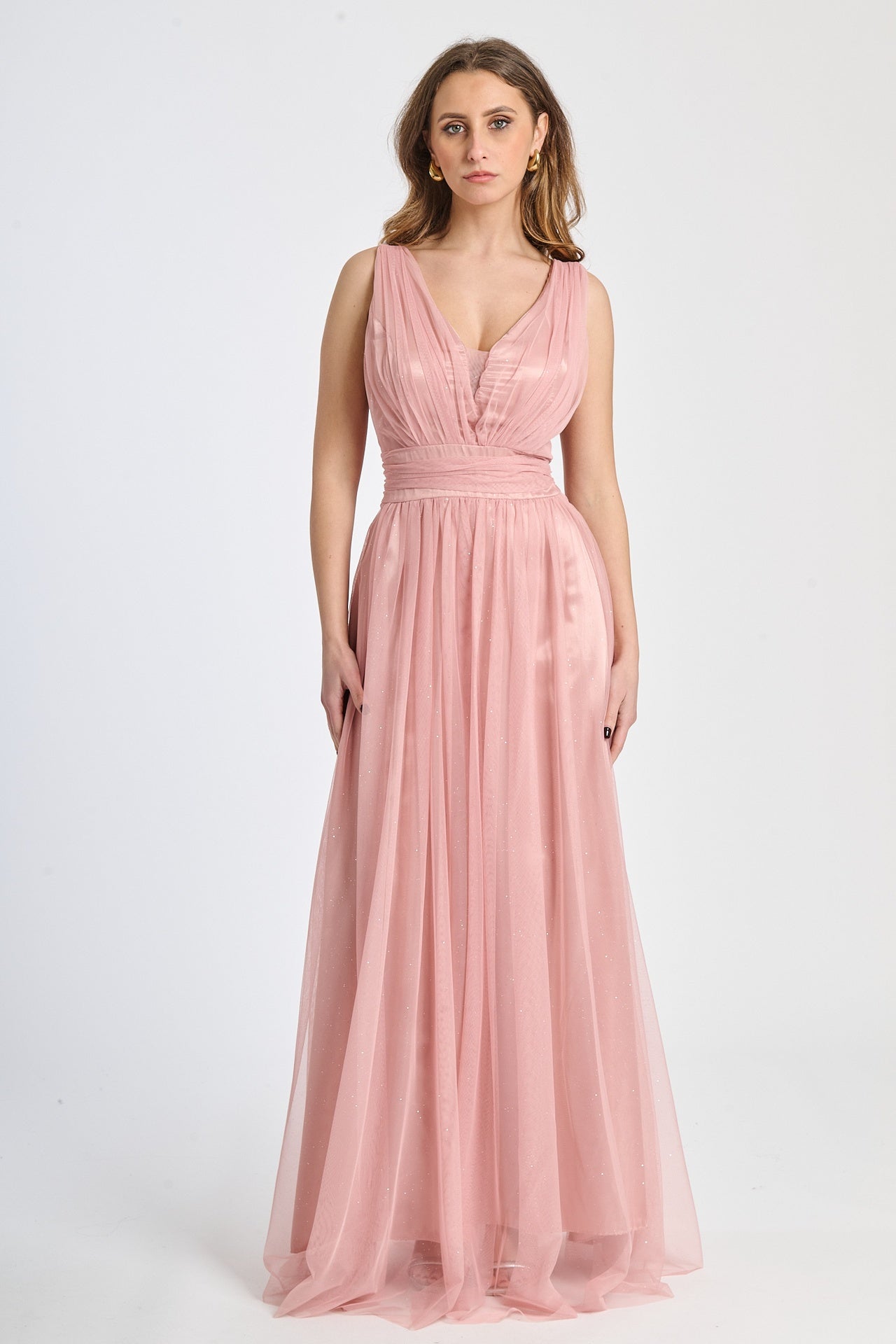 Abito da festa rosa baby in tulle, tenero e dolce per il bridal party