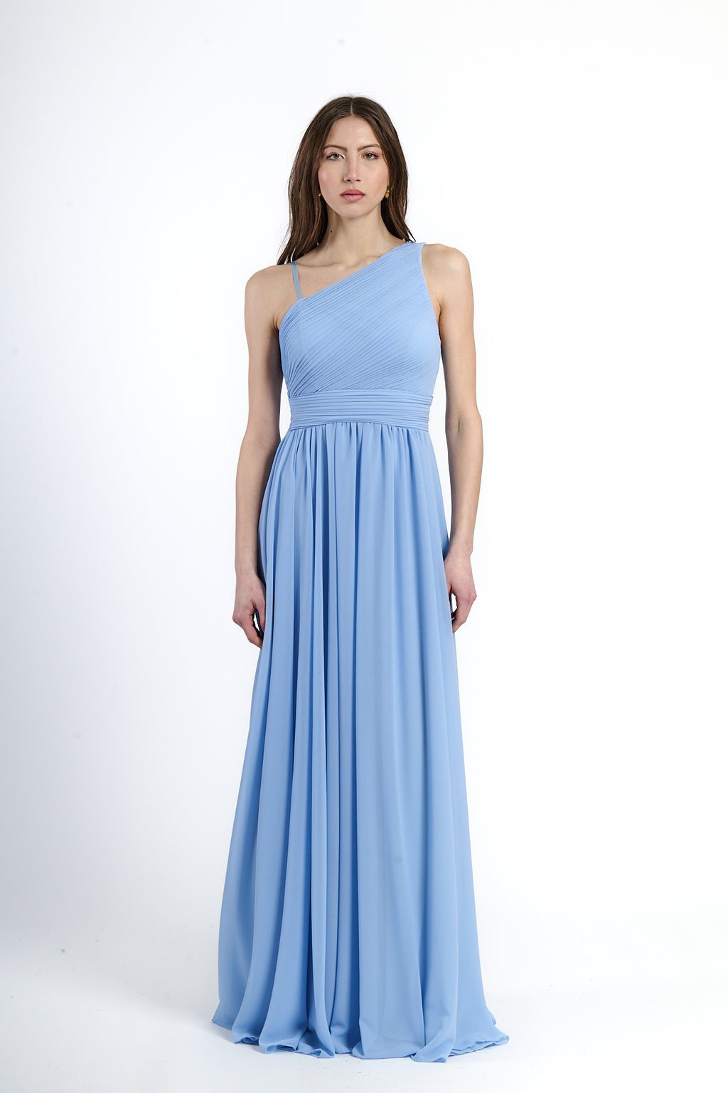 Abito lungo in tulle asimmetrico Luna（副本）