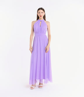 Abito lungo in tulle cut out Lucrezia