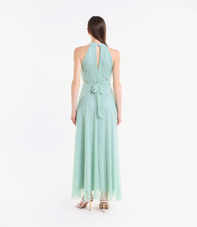 Abito lungo in tulle cut out Lucrezia